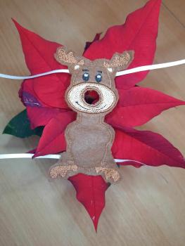 ITH - Stickdatei Lolli- bzw. Schokokugelhülle Rentierkopf